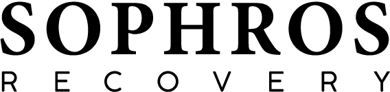 the Sophros Recovery wordmark in black