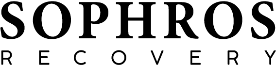 the Sophros Recovery wordmark in black