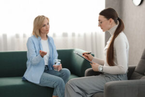 A woman in a DUI program