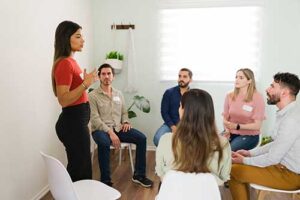 Several people in a DUI program