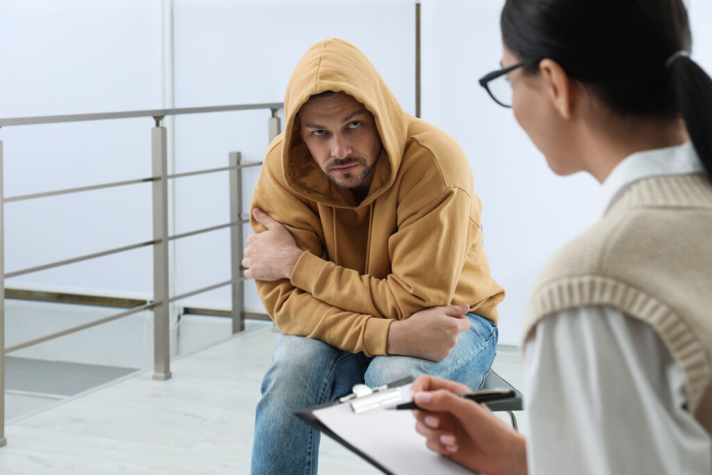 a man admits himself to a drug detox program in tampa florida