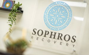 Closeup of Sophros sign